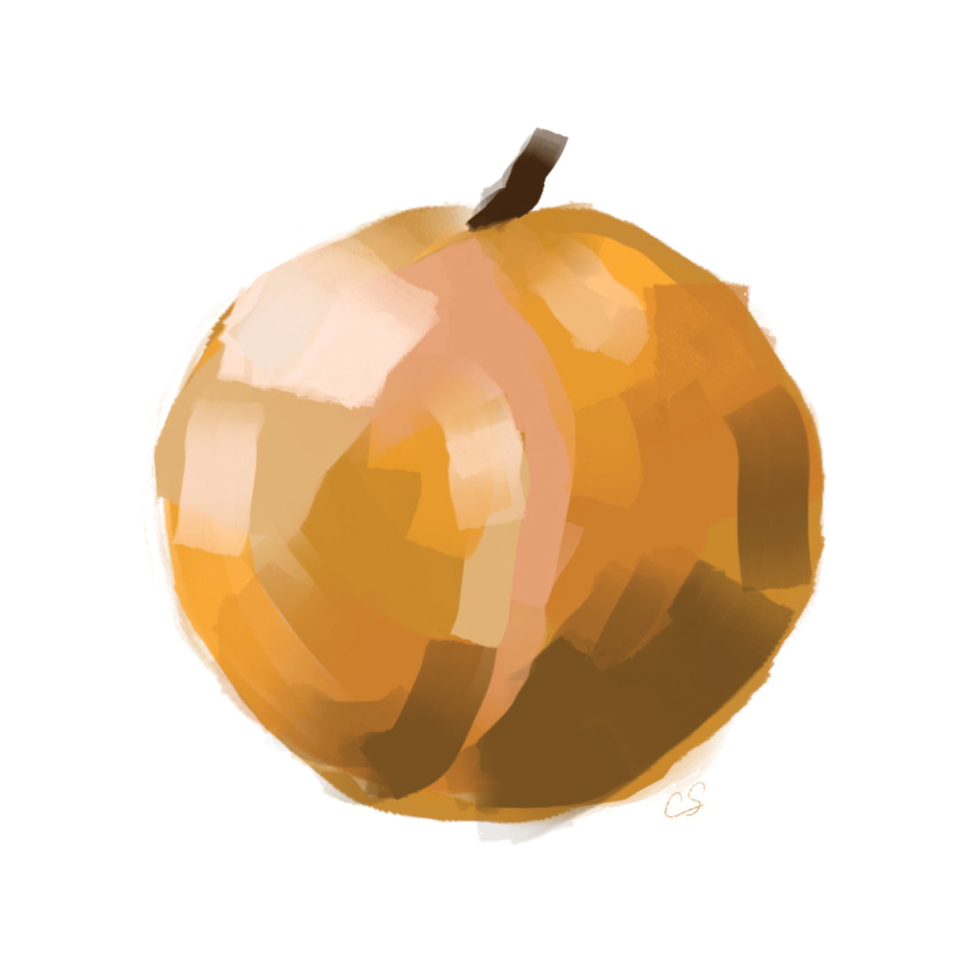Orange art print by Claire's Place