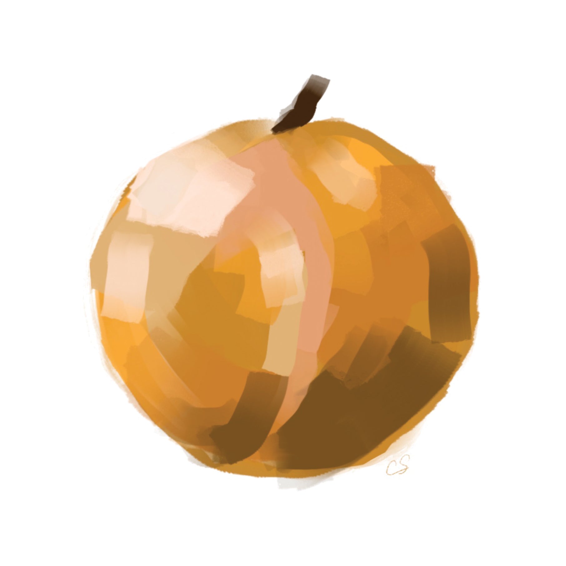 Orange art print by Claire's Place
