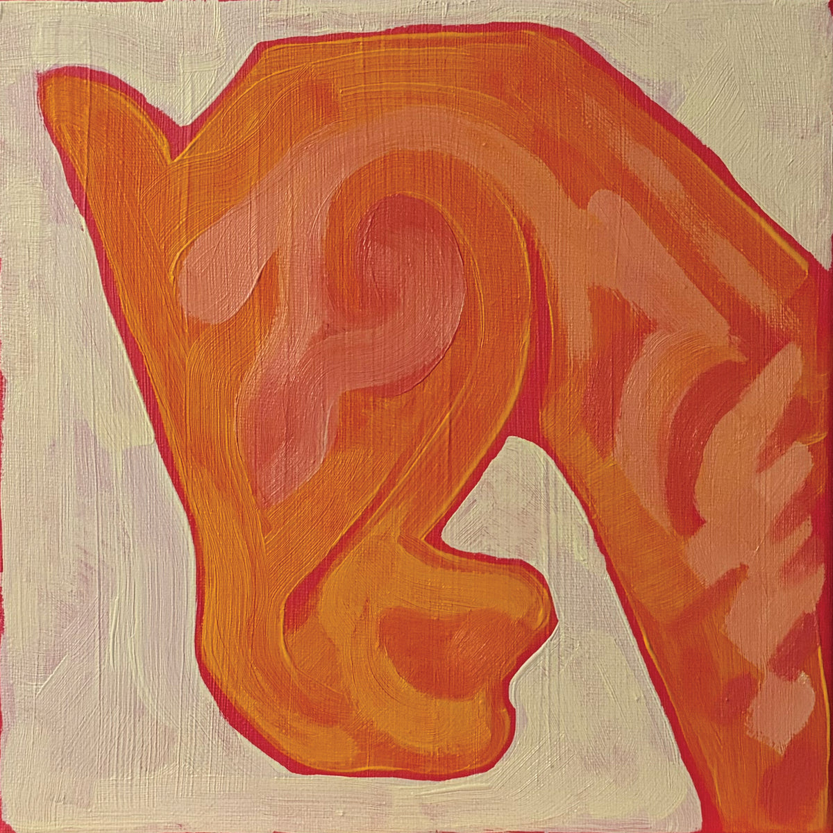 Orange Horse original artwork by Claire